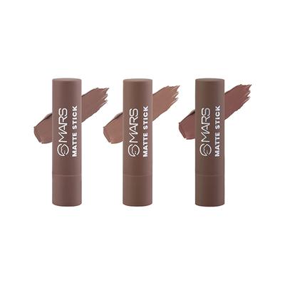 MARS Matte Lipsticks Box (3.2 X 3g) - 04 Browns 1's - Lipsticks