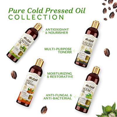 Atulya Castor Coldpress Oil 200 ml - Hair Oils
