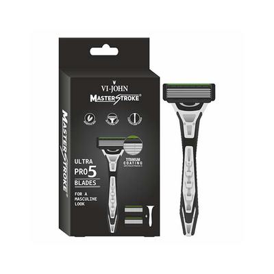 Vi-John Master Stroke Ultra Pro 5 Blades Titanium Coating with Aloe and Vitamin E 1's - Razors & Cartridges