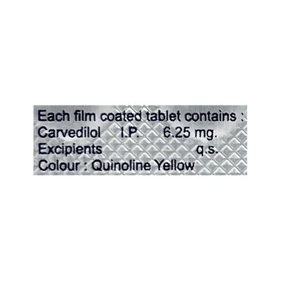 CARELOL 6.25MG TABLET 10'S - Hypertension-Bet