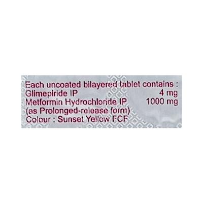 FPGLI M 4 FORTE Tablet 15's - Diabetes-Ant