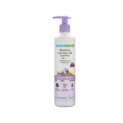 Mamaearth Rosemary Anti-Hair Fall Shampoo with Rosemary and Methi Dana for Reducing Hair Loss and Breakage 250 ml - Shampoos