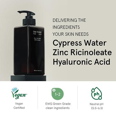 One Thing For Men All In One Deo Wash 500 ml - Face Wash & Cleansers