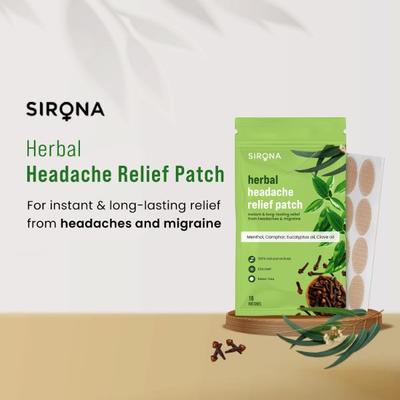 Sirona Herbal Pain Relief Patches for Headaches and Migraine (Pack of 16) 1's - Others
