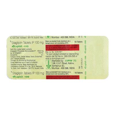 LUPISIT 100 Tablet 10's - Diabetes-Ant