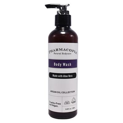 Kimirica Pharmacopia Organic Body Wash with Argan Oil & Aloe Vera, Refreshing Shower Gel 250ml - Shower Gels & Body Wash