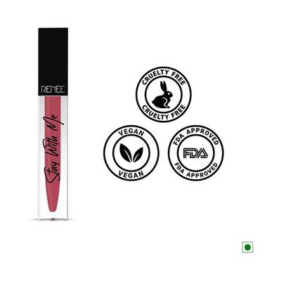 RENEE Stay With Me Matte Lip Color - Muse For Mulberry 5 ml - Liquid Lipsticks