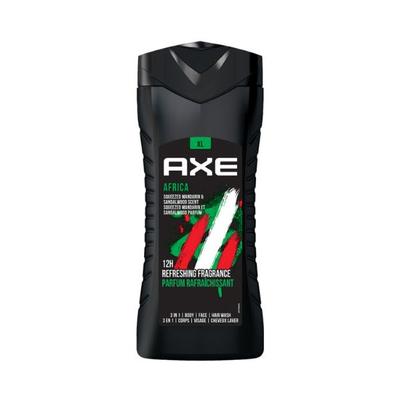 Axe Africa 3 In 1 Body Face & Hair Wash for Men Long-Lasting Fragrance 400 ml - Shower Gels & Body Wash