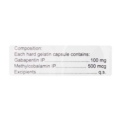 Renerve G 100mg Capsule 10'S - Neuropathic Pain-Dru