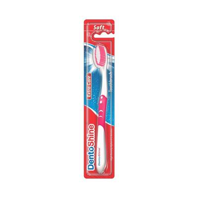 Dentoshine Extra Care Soft Bristles Toothbrush Pink 100 gm - Toothbrushes