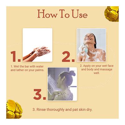 Seer Secrets Gemstone Bath Bar - Gold Ore 160 gm - Soaps