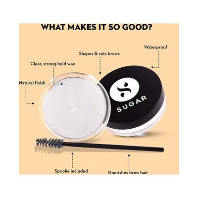 Sugar Cosmetics Arch Arrival Brow Styler - Natural Finish with Spoolie Shaping Brush 1's - Eyebrow Pencils & Enhancers