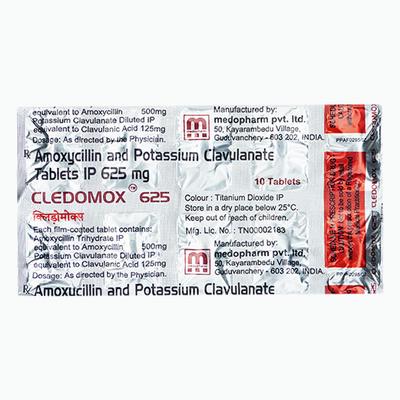 Cledomox 625mg Tablet 10'S - Bacterial Infections-Pen