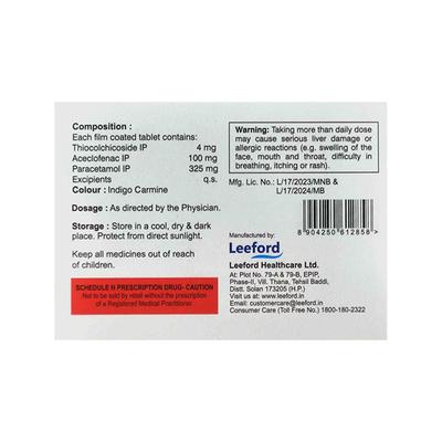 THIOROK AP Tablet 10's - Pain relief-Ano
