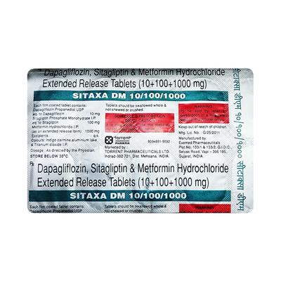 SITAXA DM 10/100/1000 Tablet 10's - Diabetes-Ant