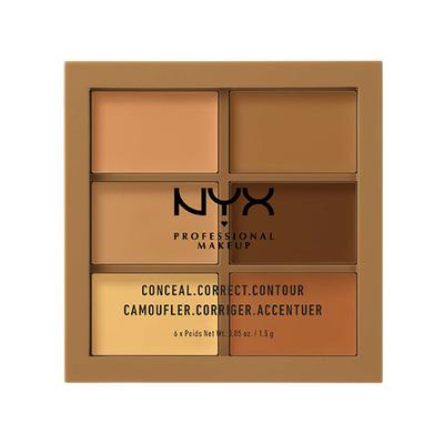 Nyx Professional Makeup Conceal, Correct, Contour Palette - 3 CP03 Deep,Profond 9 gm - Contour