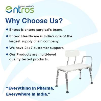 Entros Premium Adjustable Bathing Stool Bench (6030A) 1's - Health Monitoring Devices