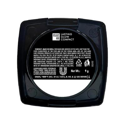 Elle 18 Lasting Glow Compact 1, Pearl 9 gm - Compact Powder