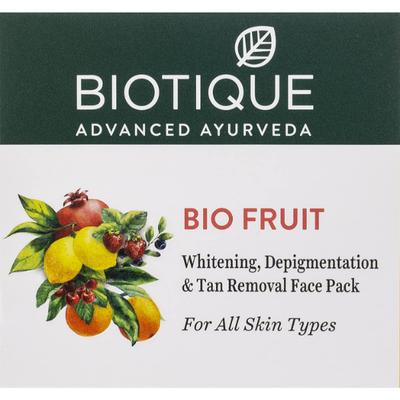 Biotique Fruit Brightening Depigmentation & Tan Removal Face Pack 75gm - Face Packs