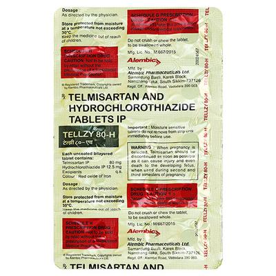 Tellzy H 80mg Tablet 15'S - Hypertension-Ang