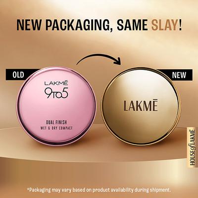 Lakme Powerplay Priming Powder Foundation, 3-in-1, Ivory Cream, 9gm - Compact Powder