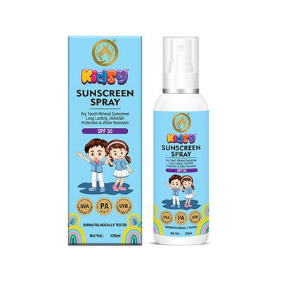 Mom & World SPF 50 Mineral Based Kids Sunscreen Face Spray 120 ml - Baby Skin Care