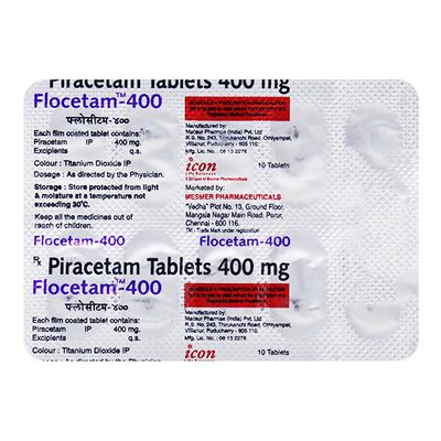 Flocetam 400mg Tablet 10'S - Nootropics And Neurotrophics