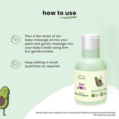 Baby Plum Avocado Baby Massage Oil 100 ml - Creams, Lotions & Oils