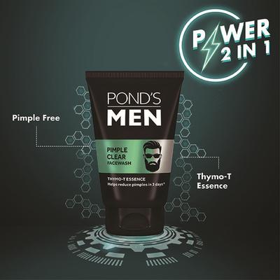 Pond's Men Pimple Clear Facewash 100 gm - Face Washes