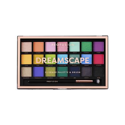 Profusion Cosmetics 21 Shade Eye Shadow Pallete & Brush Dreamscape (33.6 g) - Eye Shadow Palettes