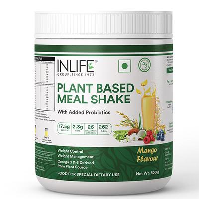 INLIFE Plant Based Meal Shake Powder - Mango 500 g - Weight Loss