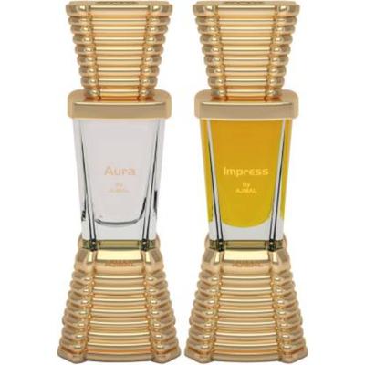 Ajmal Impress Concentrated Perfume Oil Citrus Alcohol For Men And Aura Concentrated Perfume Oil Floral Fruity Alcohol For Unisex 20 ml - Perfumes (Edt/Edp)
