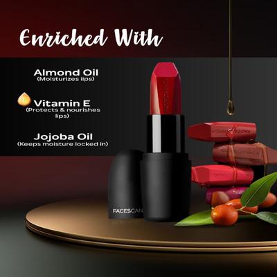 Facescanada Weightless Matte Finish Lipstick Bombshell Red 09 4.5 gm - Lipsticks