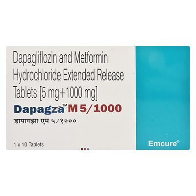 DAPAGZA M 5/1000 Tablet 10's - Diabetes-Ant
