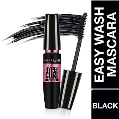Maybelline New York Hypercurl Mascara Washable, Black 9.2 Gm - Mascaras