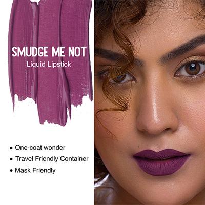 SUGAR Cosmetics Smudge Me Not Liquid Lipstick - 23 Merry Berry (Dark Plum) 4.5 ml - Liquid Lipsticks