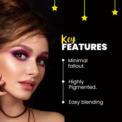 Mars Firefly Makeup Palette with Eyeshadows, Highlighter, Blusher and Bronzer - 02 26 gm - Face Palettes