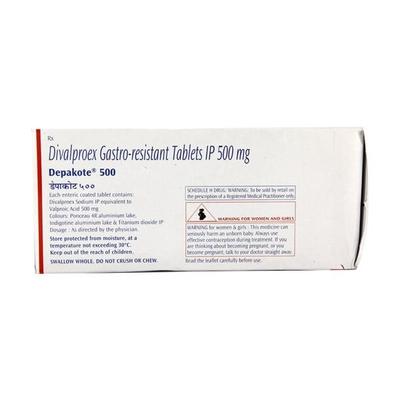Depakote 500mg Tablet 15'S - Epilepsy/Convulsion-Ant