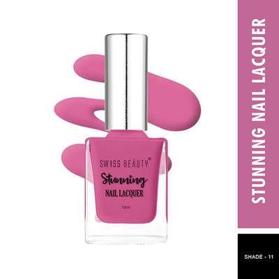 Swiss Beauty Stunning Nail Lacquer - 11 Rose Petals 10ml - Nail Polish