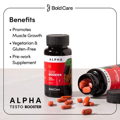 Bold Care Alpha Testo Booster Tablet 60's - Sexual Healthcare