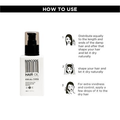 Barcode Professional Hair Oil For All Types (BCOL002, 50ML) 50 ml - Hair Oils