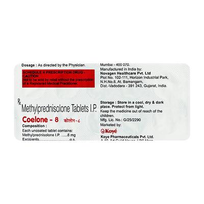 Coelone 8mg Tablet 10'S - Hormonal Therapy-Cor