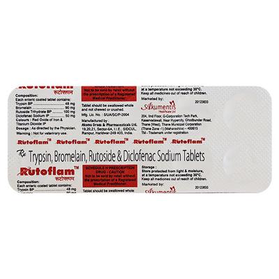 Rutoflam Tablet 10'S - Pain relief-Ant