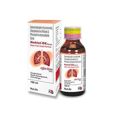 NUHIST DX SUGAR FREE Syrup 100ml - Cough And Cold-Cou