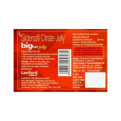 BIGFUN MINT FLAVOUR Jelly 5g - Impotence/Erectile Dysfunction (Ed)