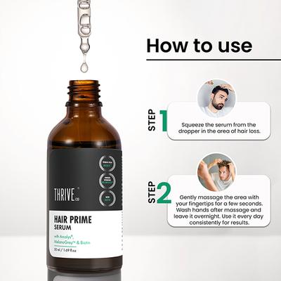 Thriveco Anti-Greying Hair Prime Serum, Reverses Premature Greying 50 ml - Hair Serums