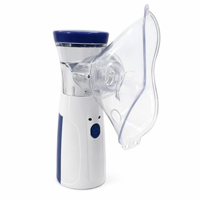 Sahyog Wellness Handheld Portable Silent Mesh Nebulizer with Adult and Child Mask, USB Charging Cable for House & Travel Purpose (White & Blue) 1 s - Nebulizer & Vaporizer