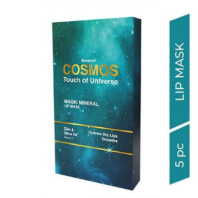 Cosmos by Bewakoof Softening Magic Mineral Lip Mask Powered By Zinc & Olive Oil (Pack of 5) 15 gm - Masks & Peels