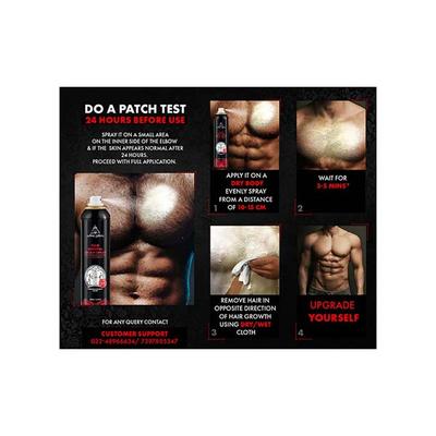 UrbanGabru Casanova Hair Removal Cream Spray for men (200 ML) - Peach Apple/Casanova 200 ml - Hair Removal Cream