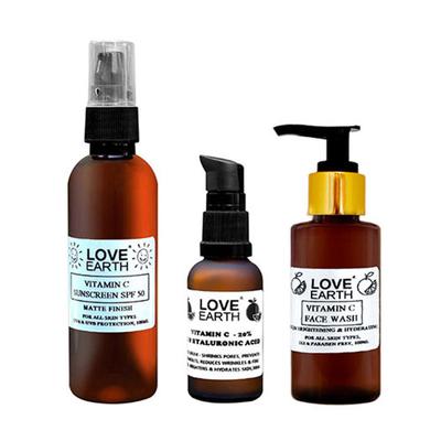 Love Earth Vitamin C Kit With Vitamin C & E 1's - Lotions & Creams